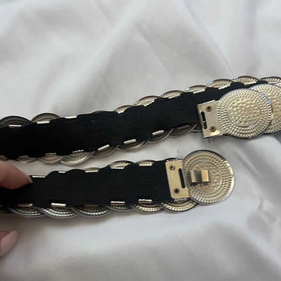 Vintage Elastic‎ Coin Festival Boho Belt - Picture 5 of 8